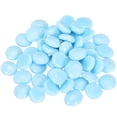 thumbnail image 1 of Uxcell Decorative Flat Glass Marbles 0.67 inch-0.75 inch Rock Vase Filler for Fish Tank Blue 50 Pcs, 1 of 5