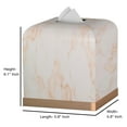 thumbnail image 5 of nu steel Misty Copper collection Tissue Box Cover, Perfect For Home & Bathroom Accessories, 5 of 5