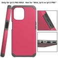 thumbnail image 6 of For Apple iPhone 13 Pro Max (6.7") Ultra Slim Corner Protection Shock Absorption Hybrid Dual Layer PC + TPU Armor Defender Cover ,Xpm Phone Case [Hot Pink], 6 of 9