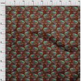 thumbnail image 4 of oneOone Cotton Poplin Aqua Blue Fabric Truck Craft Projects Decor Fabric Printed By The Yard 42 Inch Wide, 4 of 5