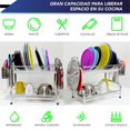thumbnail image 4 of Escurridor De Platos De 2 Niveles Trastes Cocina 42 Cm Acero Inoxidable, 4 of 9