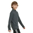 thumbnail image 4 of Boys 8-20 adidas All Sport Quarter-Zip Pullover Color: Gray Five Heather Size: SMALL, 4 of 4