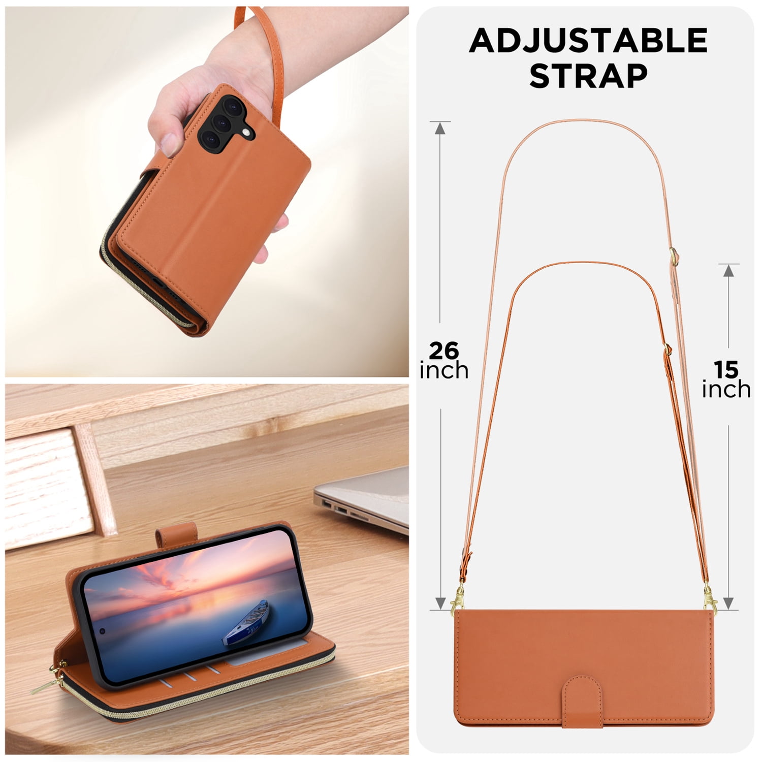 For Samsung Galaxy S22 Ultra S22 Plus Phone Case Leather Flip Wallet Cover