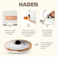 thumbnail image 4 of Haden Coffee Maker & Heritage 1.7 Liter Electric Kettle, Ivory & Copper, 4 of 10