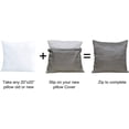 thumbnail image 3 of Home Soft Things Jacquard Throw Pillow Cover and Valance Set - Chevron - Charcoal - 56" x 19" / 20" x 20", 3 of 3