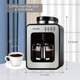 thumbnail image 2 of KAPAS Mini Automatic Coffee Machine With Grinding Function, Programmable Timer Mode and Keep Warm Plate, 0.6L Capacity, 600W, 2 of 5