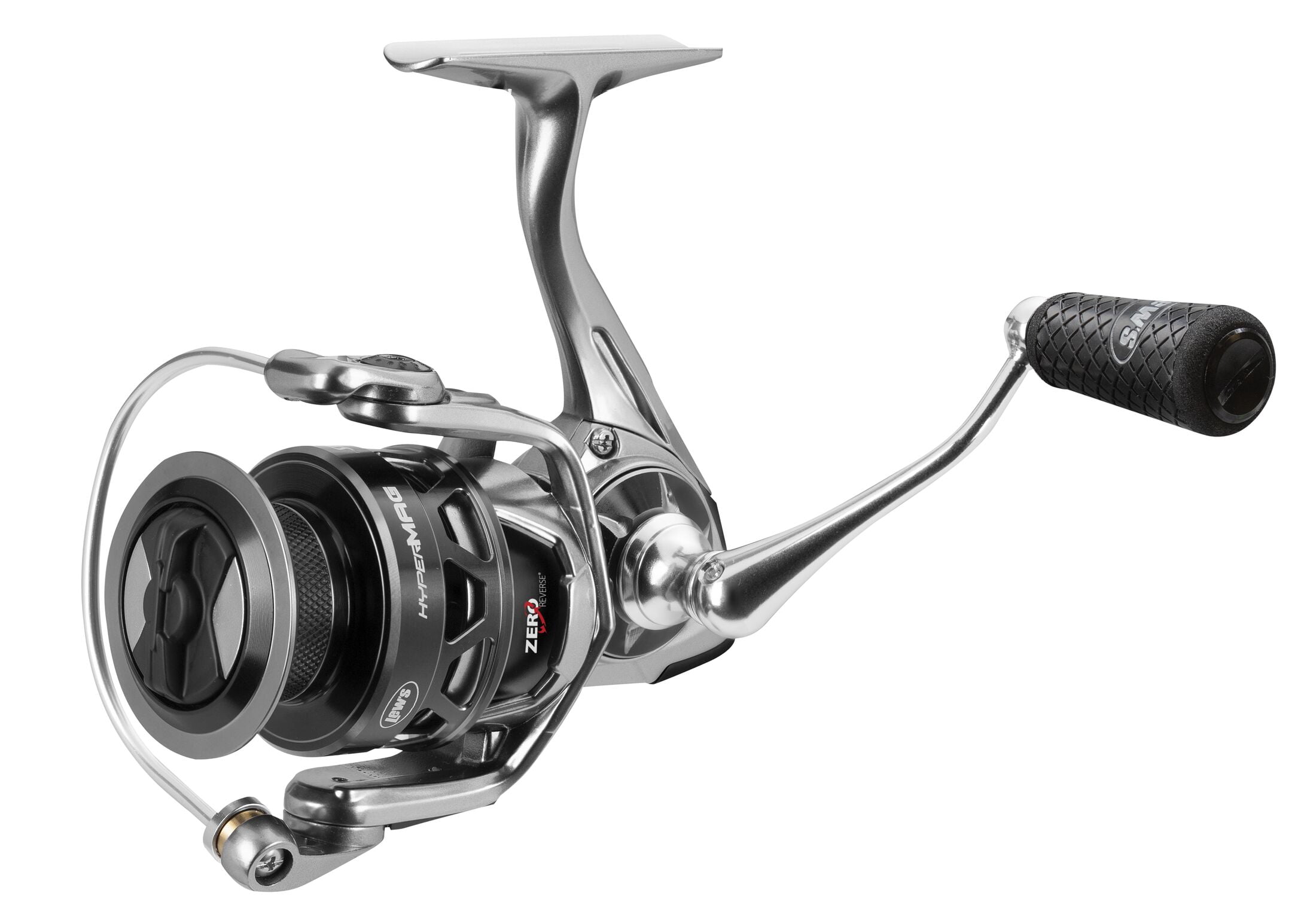 Lew's HyperMag Spinning Fishing Reel, Size 300 Reel, Silver