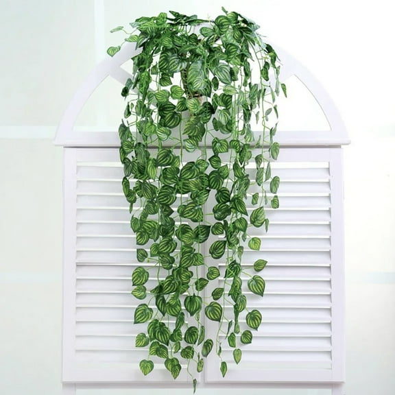 Jetcloudlive 12Pcs 7Ft Artificial Ivy Leaf Plants Vine Fake Hanging Garland Flowers Home Garden Wedding Wall Decor