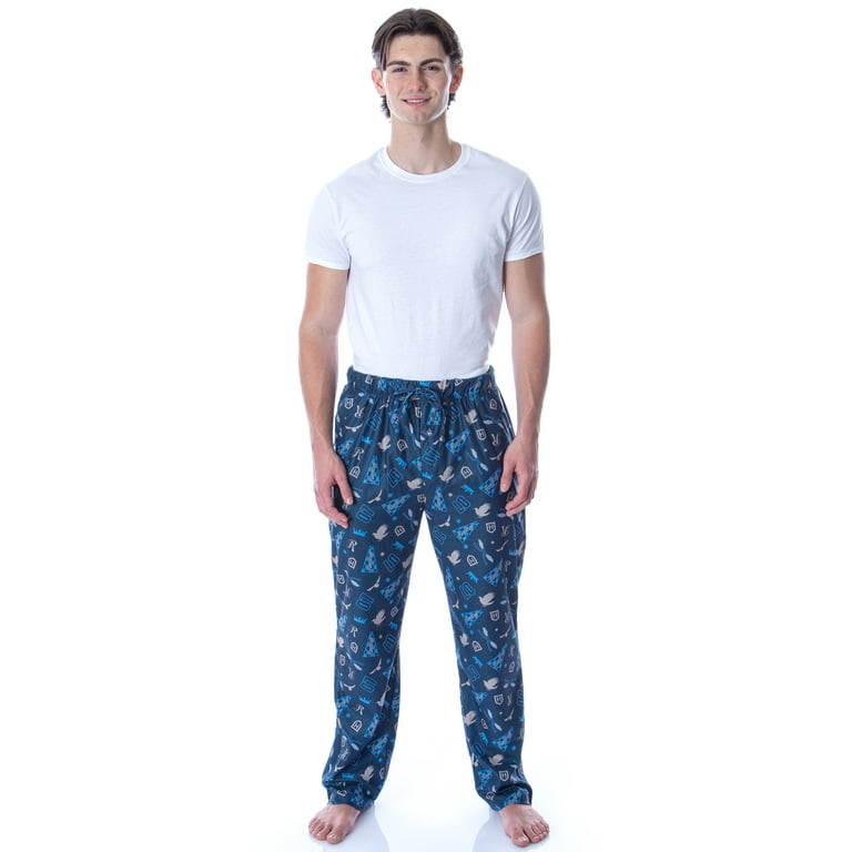 Harry Potter Adult Men s Quidditch Ravenclaw House Loungewear Pajama Pants LG