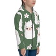 thumbnail image 5 of Naloa Alpaca Faces Teenage Zipper Hoodie, Long Sleeve Zip Up Hoodies Casual Jackets Tops for 7-12 Years-Small, 5 of 6