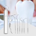 thumbnail image 4 of 1 Set Metal Toothpick High Durability Rust-proof Stainless Steel Metal Portable Toothpick Flosser with Storage Case Set for Home, 4 of 10