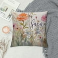 thumbnail image 2 of JEUXUS  Christian Bible Verse Grow in Grace Watercolor Wildflower Throw Pillow Cover Pillowcase for Couch Bed Sofa,Christian Gifts, 2 of 5