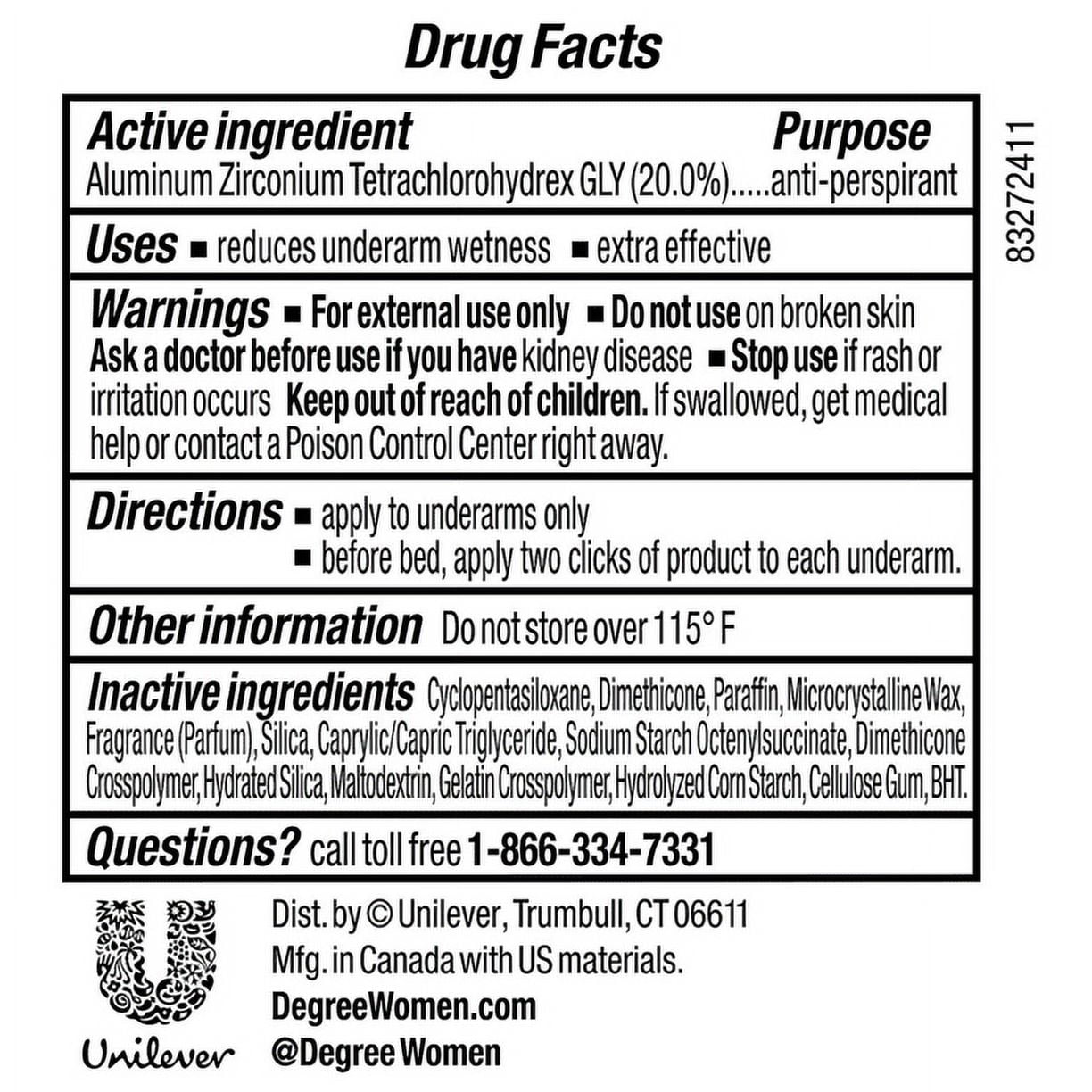 Degree Clinical Protection Anti-Perspirant & Deodorant, Summer Strength 1.7 oz (Pack of 6)