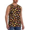 thumbnail image 2 of Uemuo Burger Fries Pattern Men's Sleeveless T-Shirt,Muscle Athletic Tank Top, Moisture-wicking Quick-dry Breathable Classic Tee Top for Gym Run Outdoor Sports-X-Large, 2 of 8