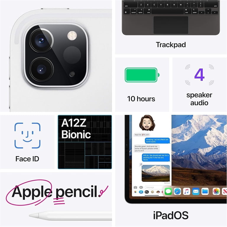 Apple iPad Pro, 11-Inch Liquid Retina Display, WiFi, 128GB, Silver