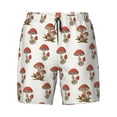 thumbnail image 4 of Lsque Mens Swim Trunks Mushroom Pattern - Bathing Suit Compression Liner - Beach Swim Shorts Swimwear - (S-3XL) - Stretch Quick Dry -XX-Large, 4 of 9