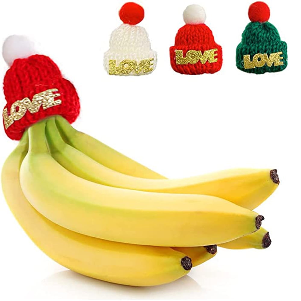 3PCS Banana Christmas Hat, Banana Preserver Hat, Banana Preserver Cap
