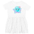 thumbnail image 3 of Inktastic Cute Octopus Blue with Star Girls Toddler Dress, 3 of 5