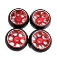 thumbnail image 4 of 4x RC Wheel Rim Tires -Resist 25mm K969 K989 P929, 1:28 Scale Car Accessory Parts Replacement Red, 4 of 6