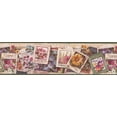 thumbnail image 2 of Flower Seeds Packets Vintage Wallpaper Border Retro Design, Roll 15' x 7'', 2 of 3