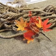 thumbnail image 6 of YIMWNYI Autumn Thanksgiving Maple Leaf Cuttings Bunch, Simulation Sun Silk Flowers, Pumpkin Decoration, Fall Home Ornaments, Thanksgiving Centerpiece Decor, Maple Leaf Arrangement, 6 of 6