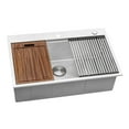 thumbnail image 4 of Ruvati USA RVA1395 12 in. Stainless Steel & Silicone Foldable Drying Rack for Workstation Sinks Dish Mat Trivet, 4 of 7