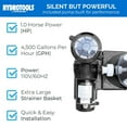 thumbnail image 5 of Swimline HYDROTOOLS 70 Sq Ft 2 Speed Sure-Flo Pool Cartridge Filter Pump, 5 of 8