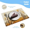 thumbnail image 3 of BaHomeck placemats Set of 4 Honey Bee On The Surface Of Empty Beehive Cotton Linen rectangle Placemats for Kitchen Dining Table Indoor,Outdoor,18*12inch, 3 of 4