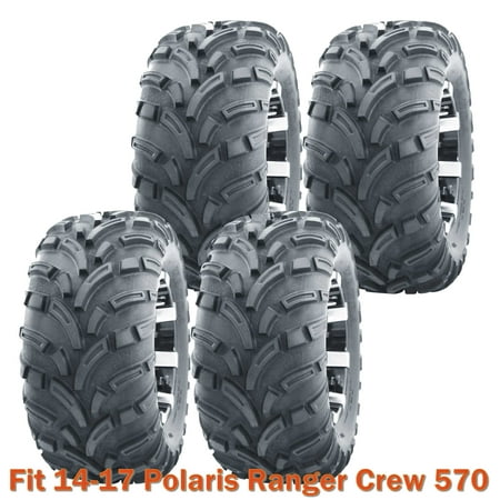 25x10-12 Complete Set WANDA ATV Tires for 14-17 Polaris Ranger Crew