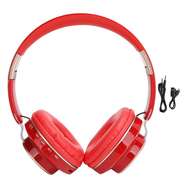 08S Auriculares Bluetooth 5.0 HiFi Plegables Telescópicos Deportes Computadora Gaming AuricularesRojo