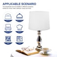 thumbnail image 3 of Milisten 1Set Small Table Lamp Shade Linen Material With Light Diffusion For Study And Hotel, 3 of 6