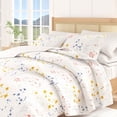 thumbnail image 6 of Floral Quilt Set - Lightweight, Soft, All-Season - 3-Piece Reversible Spring Bedding Set (King / California King, Wildflowers), 6 of 6