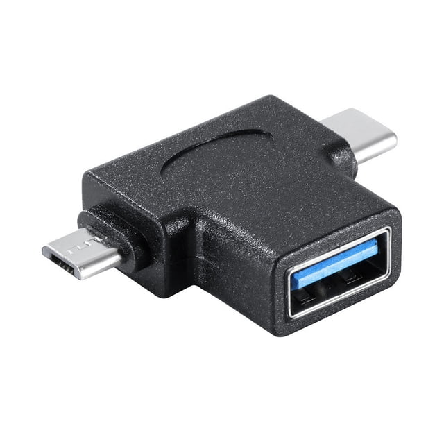Sidaley 2 en 1 OTG USB 3.0 Tipo-C Micro usb Convertidor USB C Micro usb a USB3.0 Juegos de teclado y mouse para computadora