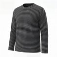 thumbnail image 2 of EnJoCho Kids Striped T Shirt Long Sleeve Crewneck Soft Basic Layer Top Raglan Casual Warm Tee for Boys Girls Toddler Fall Winter School Daily Outdoor Wear, 2 of 6