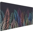 thumbnail image 2 of Large Mouse Pad for Desk, Abstract Palm Leaves Desk Mats on Top of Desks, Non-Slip Rubber Base Mousepad with Stitched Edges, Keyboard Mouse Mat Desk Pad for Work, Game, Office, 35.5"x16"x0.12", 2 of 6