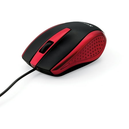 UPC: 0023942997429 | Verbatim  Ver99742  Corded Notebook Optical Mouse – White  1  Red