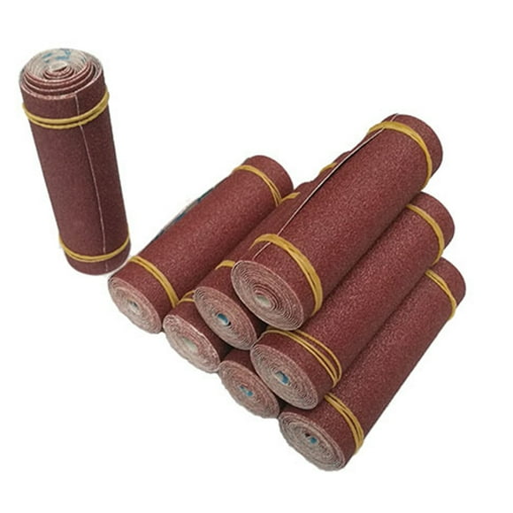 Rollo de papel de lija de 100 mm x 1000 mm para herramientas de pulido, metalurgia, carpintería, malla 150.