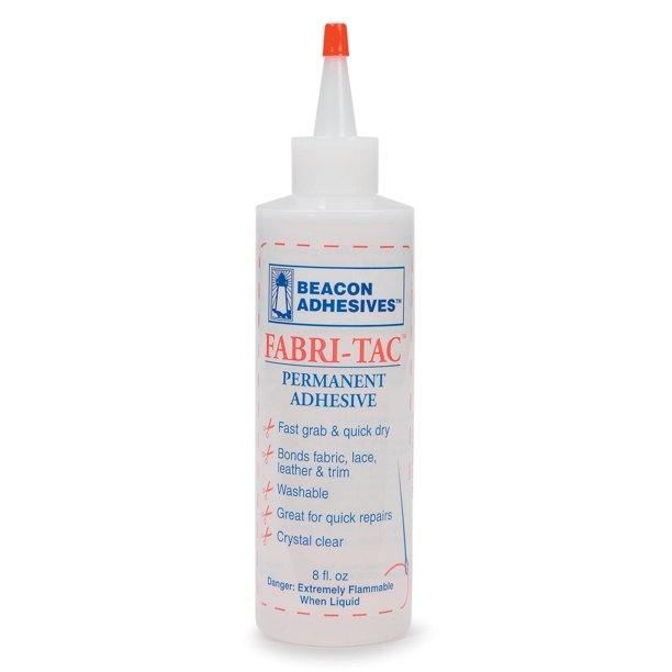 Beacon Adhesives Clear FabriTac Fabric Glue, 8 Oz