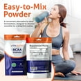 thumbnail image 3 of Vitamatic BCAA Powder – 2:1:1 Instantized Branched Chain Amino Acid – 6000 mg per Serving – L-Leucine, L-Isoleucine & L-Valine – Unflavored – Supports Fitness & Active Lifestyle - 500 Gram, 3 of 9