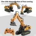 thumbnail image 5 of RC Excavator, 1:20 Scale Remote Control Excavator, 2.4GHz 11 Channel RC Construction Truck, Engineering Vehicles Educational Toys with Light and Music , and, 5 of 7