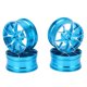 thumbnail image 1 of 4 bujes de rueda RC de alta resistencia al desgaste, aleación de aluminio, accesorios para coche de control remoto para coche deportivo plano 1/10, color azul, 1 of 14