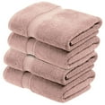 thumbnail image 2 of Superior 800 GSM Egyptian Cotton Heavyweight Bath Towel Set of 4, Muted Mauve, 2 of 10