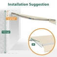 thumbnail image 5 of Macrout Patio Awning 10x8 Feet Sunshade Canopy for Manual Retractable Awnings, 4627 (Beige), 5 of 9