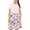 Multicolor, variant on JoyHoop Girls Short Sleeve Dresses Skater Twirly Stretch A-Line Toddler Casual Swing Dress