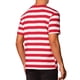 thumbnail image 3 of Camiseta de rayas INSPIRE CHIC para el Día del Padre para hombres, camiseta de manga corta, cuello redondo, casual, talla 2XL, roja y blanca, 3 of 6
