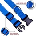 thumbnail image 3 of YSTINNG Reflective Dog Collar with Buckle Adjustable Safety Nylon Collars for Small Medium Large Dogs, Navy Blue L YD72-075, 3 of 7
