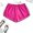 Hot Pink, variant on Plus Size Shorts Casual Plain Track Black 0XL (12)