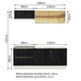 thumbnail image 3 of Cocina Integral Completa Modular Madesa Lux 200cm BN 01, 3 of 5