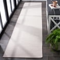 thumbnail image 3 of SAFAVIEH Martha Stewart Hampton Solid Indoor/Outdoor Runner Rug, Beige/Pink, 2' x 9', 3 of 9