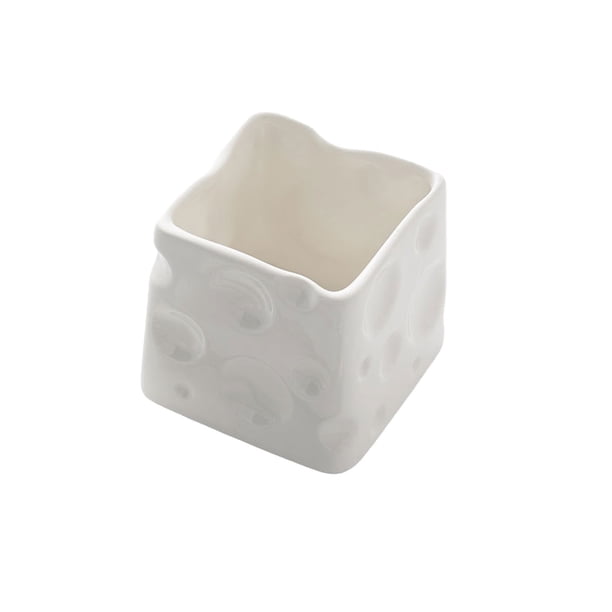 Organizadores de Dormitorio Y Almacenamiento Tarro de Queso de Cerámica 8x8cm Bolígrafo de Escritorio Contenedor Cosmético Alta Apariencia, Organizadores de Artesanía Y Almacenamiento